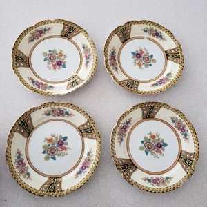 Vintage Noritake Cake Plates Set of 4